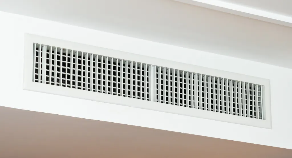 Szellőzőnyílás képe a falban